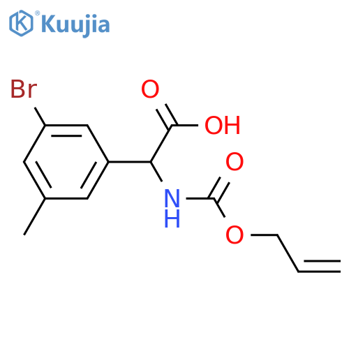 2-(3-bromo-5-methylphenyl)-2-{(prop-2-en-1-yloxy)carbonylamino}acetic acid structure