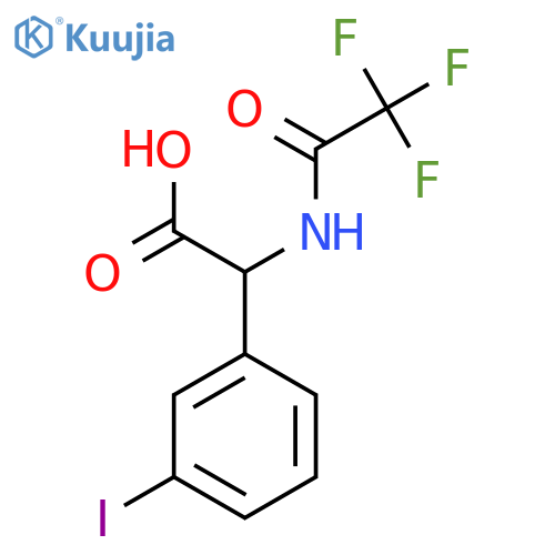 2-(3-Iodophenyl)-2-(2,2,2-trifluoroacetamido)acetic acid structure