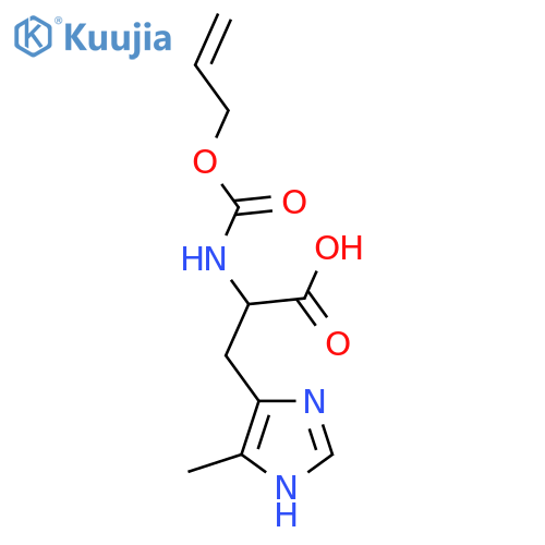 3-(4-methyl-1H-imidazol-5-yl)-2-{(prop-2-en-1-yloxy)carbonylamino}propanoic acid structure