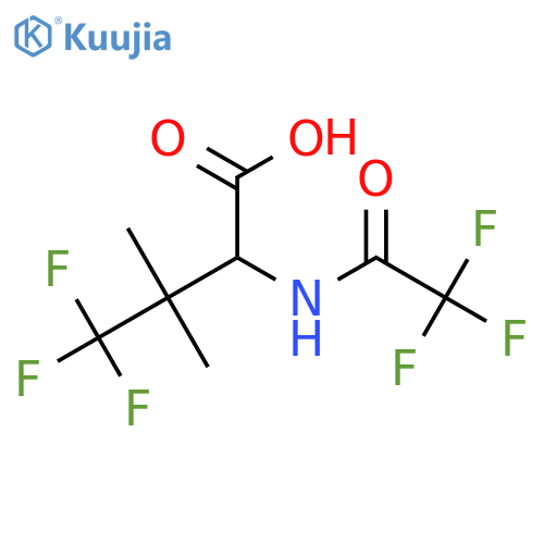 4,4,4-Trifluoro-3,3-dimethyl-2-(2,2,2-trifluoroacetamido)butanoic acid structure