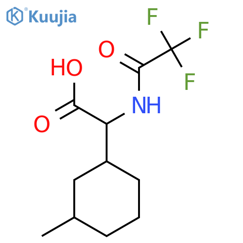 2-(3-Methylcyclohexyl)-2-(trifluoroacetamido)acetic acid structure