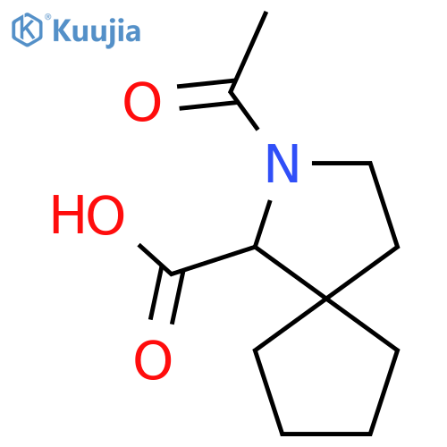 2-acetyl-2-azaspiro4.4nonane-1-carboxylic acid structure
