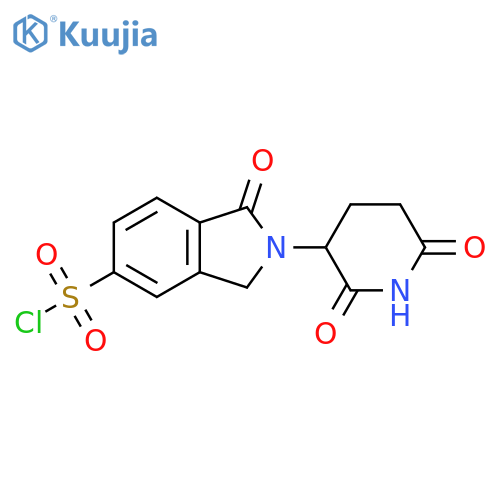 2-(2,6-dioxopiperidin-3-yl)-1-oxo-2,3-dihydro-1H-isoindole-5-sulfonyl chloride structure