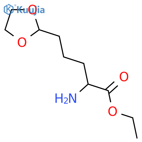 Ethyl 2-amino-5-(1,3-dioxolan-2-yl)pentanoate structure