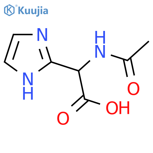 2-acetamido-2-(1H-imidazol-2-yl)acetic acid structure