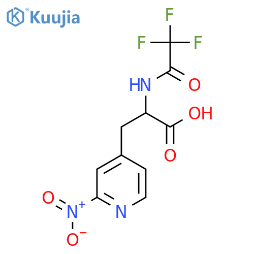 3-(2-Nitropyridin-4-yl)-2-(2,2,2-trifluoroacetamido)propanoic acid structure