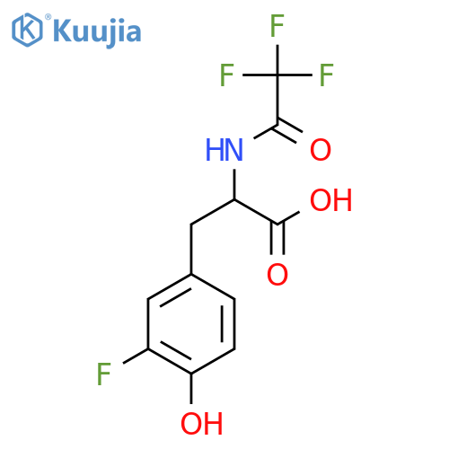 3-(3-Fluoro-4-hydroxyphenyl)-2-(2,2,2-trifluoroacetamido)propanoic acid structure