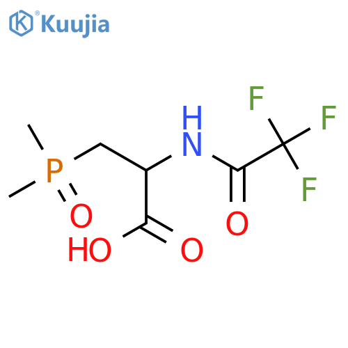3-(Dimethylphosphoryl)-2-(2,2,2-trifluoroacetamido)propanoic acid structure