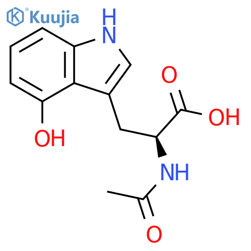 Tryptophan, N-acetyl-4-hydroxy- structure