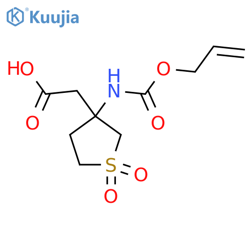 2-(1,1-Dioxo-3-{[(prop-2-en-1-yloxy)carbonyl]amino}-1lambda6-thiolan-3-yl)acetic acid structure