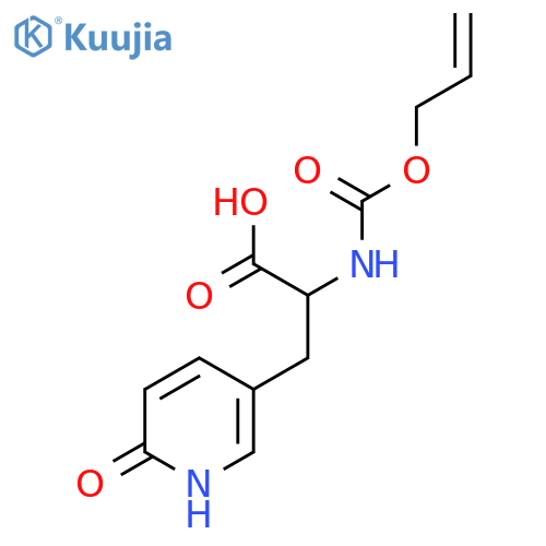 3-(6-hydroxypyridin-3-yl)-2-{(prop-2-en-1-yloxy)carbonylamino}propanoic acid structure