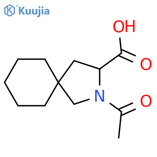 2-acetyl-2-azaspiro4.5decane-3-carboxylic acid structure