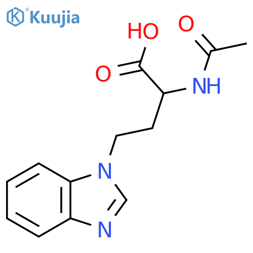 4-(1H-1,3-benzodiazol-1-yl)-2-acetamidobutanoic acid structure