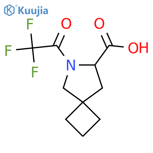 6-(Trifluoroacetyl)-6-azaspiro[3.4]octane-7-carboxylic acid structure