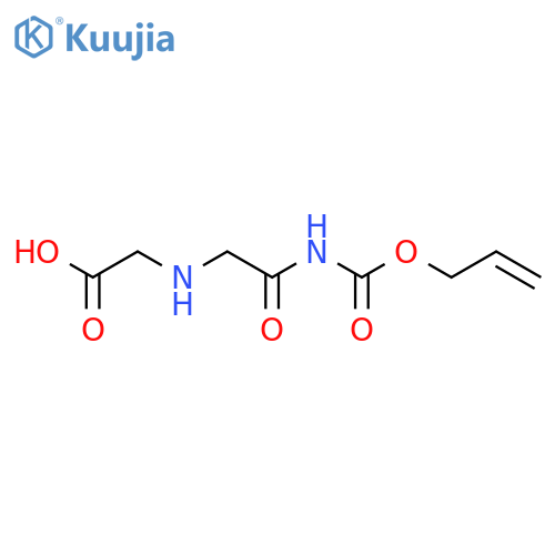 2-(2-oxo-2-{(prop-2-en-1-yloxy)carbonylamino}ethyl)aminoacetic acid structure