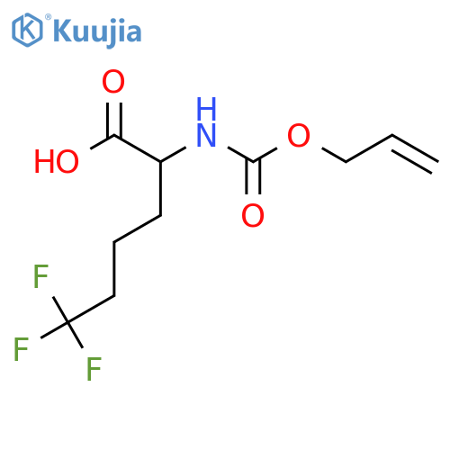 6,6,6-trifluoro-2-{(prop-2-en-1-yloxy)carbonylamino}hexanoic acid structure