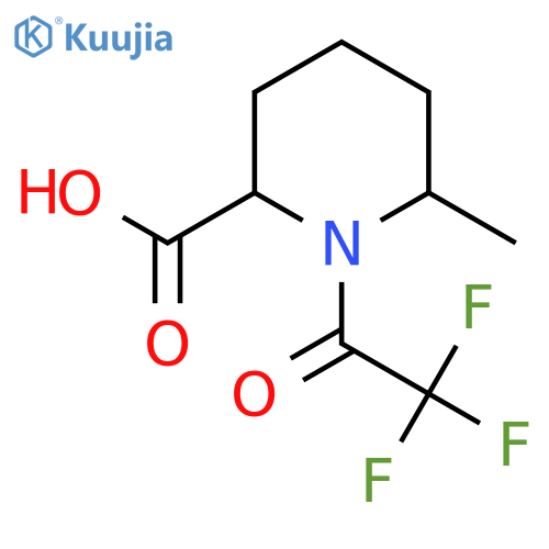 6-Methyl-1-(trifluoroacetyl)piperidine-2-carboxylic acid structure
