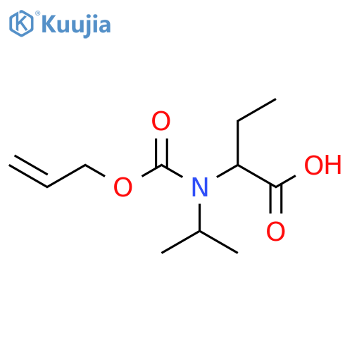 2-{(prop-2-en-1-yloxy)carbonyl(propan-2-yl)amino}butanoic acid structure