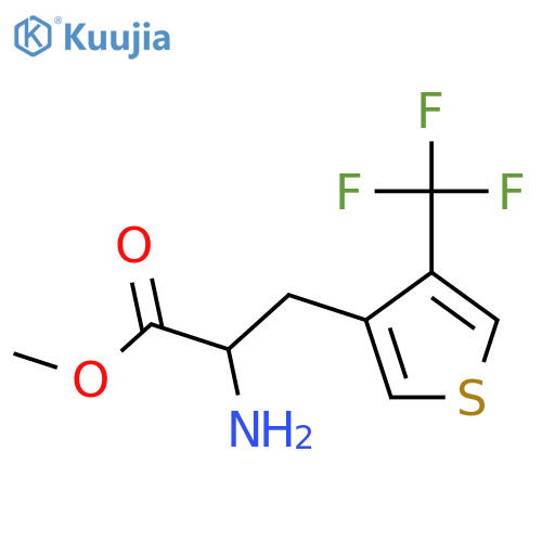 Methyl 2-amino-3-[4-(trifluoromethyl)thiophen-3-yl]propanoate structure