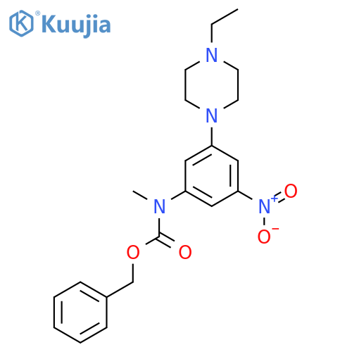 benzyl N-3-(4-ethylpiperazin-1-yl)-5-nitrophenyl-N-methylcarbamate structure