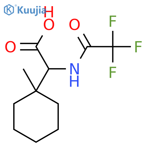 2-(1-Methylcyclohexyl)-2-(trifluoroacetamido)acetic acid structure