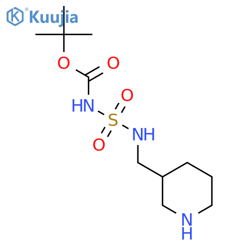 tert-butyl N-{[(piperidin-3-yl)methyl]sulfamoyl}carbamate structure