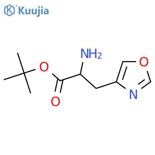 Tert-butyl 2-amino-3-(1,3-oxazol-4-yl)propanoate structure