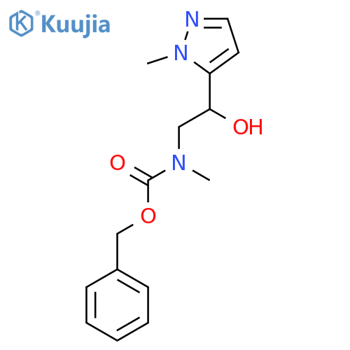 benzyl N-2-hydroxy-2-(1-methyl-1H-pyrazol-5-yl)ethyl-N-methylcarbamate structure