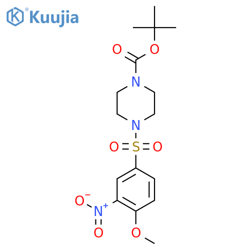 Tert-butyl 4-(4-methoxy-3-nitrobenzenesulfonyl)piperazine-1-carboxylate structure