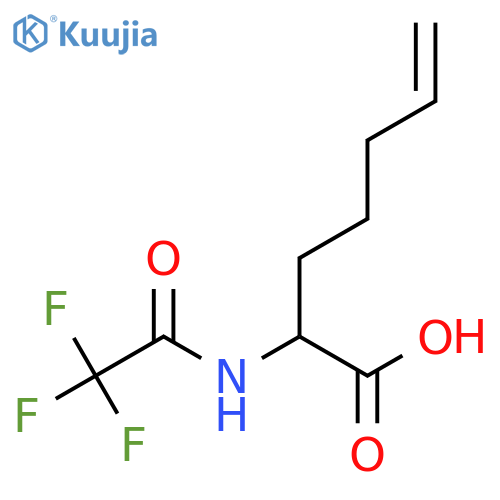 2-(2,2,2-Trifluoroacetamido)hept-6-enoic acid structure