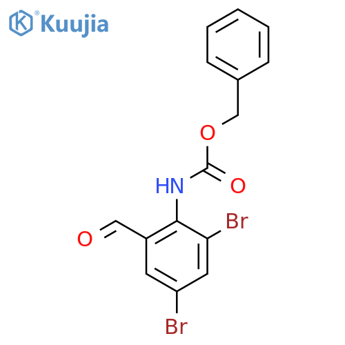 benzyl N-(2,4-dibromo-6-formylphenyl)carbamate structure