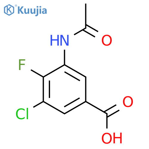 3-Chloro-5-acetamido-4-fluorobenzoic acid structure