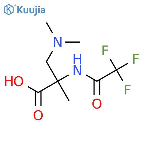 3-(Dimethylamino)-2-methyl-2-(2,2,2-trifluoroacetamido)propanoic acid structure