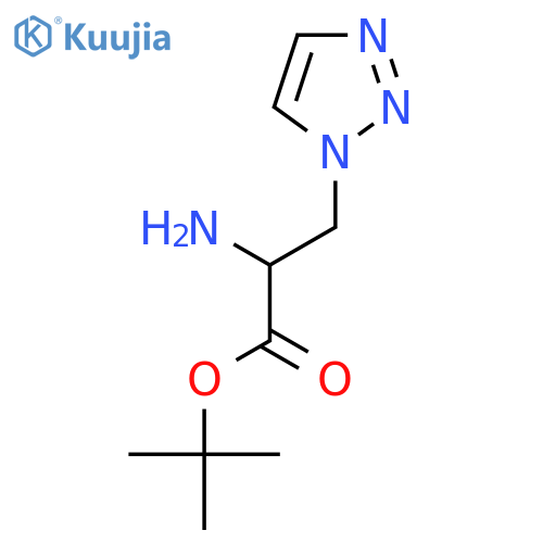 tert-butyl 2-amino-3-(1H-1,2,3-triazol-1-yl)propanoate structure