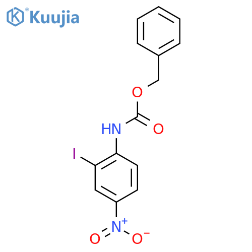 benzyl N-(2-iodo-4-nitrophenyl)carbamate structure