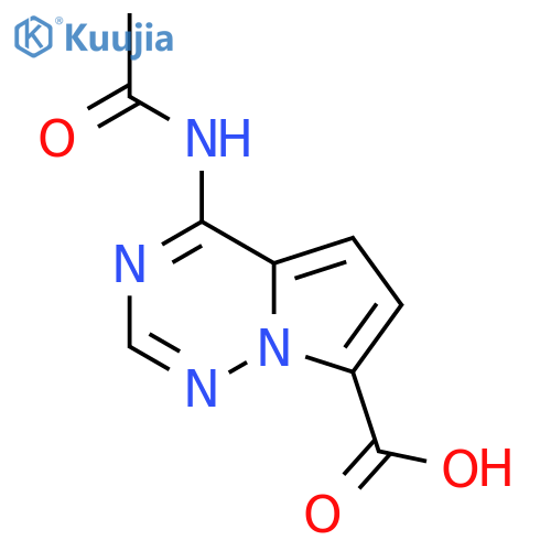4-acetamidopyrrolo2,1-f1,2,4triazine-7-carboxylic acid structure