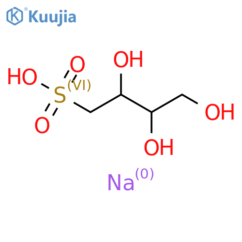 1-Butanesulfonic acid, 2,3,4-trihydroxy-, sodium salt (1:1) structure