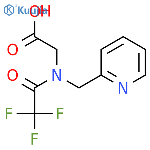 2-{2,2,2-trifluoro-N-(pyridin-2-yl)methylacetamido}acetic acid structure