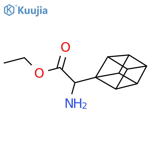 Ethyl 2-amino-2-(cuban-1-yl)acetate structure