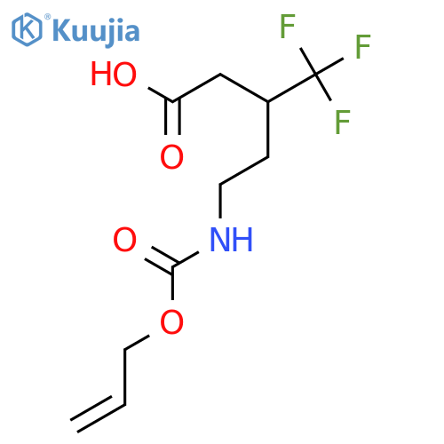 5-{(prop-2-en-1-yloxy)carbonylamino}-3-(trifluoromethyl)pentanoic acid structure