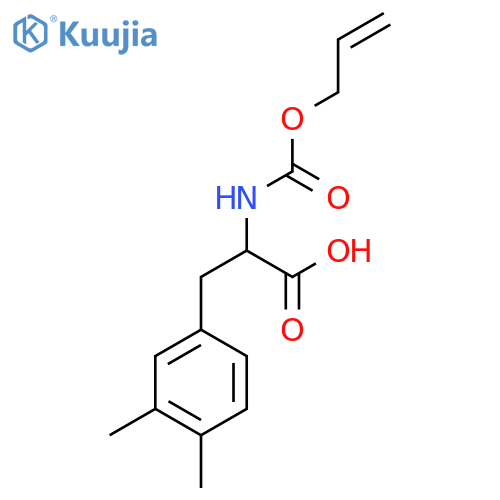 3-(3,4-Dimethylphenyl)-2-{[(prop-2-en-1-yloxy)carbonyl]amino}propanoic acid structure