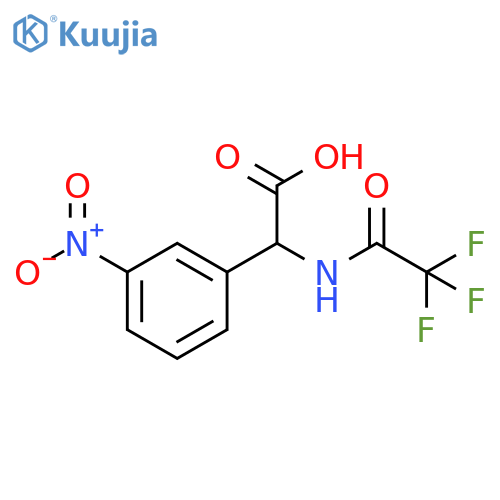 2-(3-Nitrophenyl)-2-(2,2,2-trifluoroacetamido)acetic acid structure