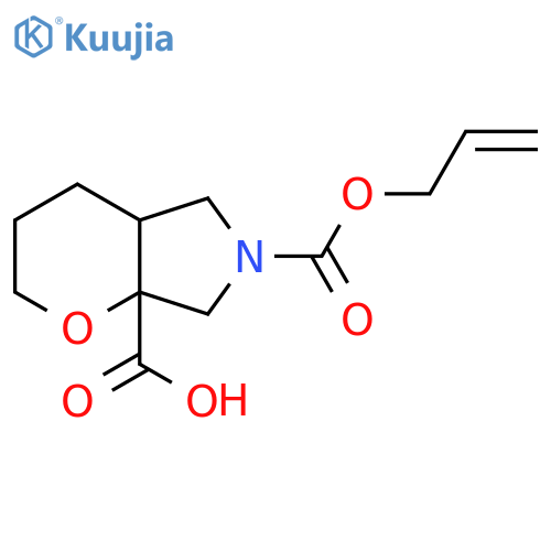 6-(prop-2-en-1-yloxy)carbonyl-octahydropyrano2,3-cpyrrole-7a-carboxylic acid structure