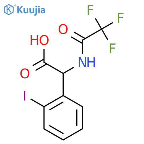 2-(2-Iodophenyl)-2-(2,2,2-trifluoroacetamido)acetic acid structure