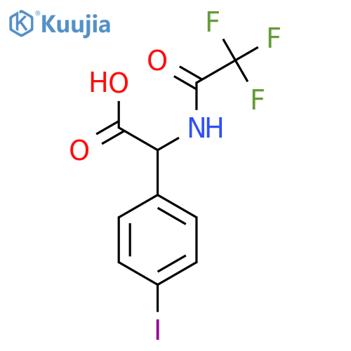 2-(4-Iodophenyl)-2-(2,2,2-trifluoroacetamido)acetic acid structure