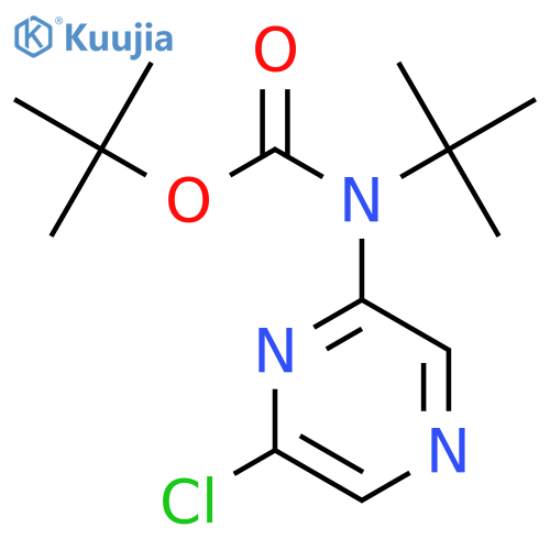 tert-butyl N-tert-butyl-N-(6-chloropyrazin-2-yl)carbamate structure