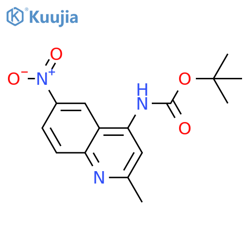 tert-butyl N-(2-methyl-6-nitroquinolin-4-yl)carbamate structure