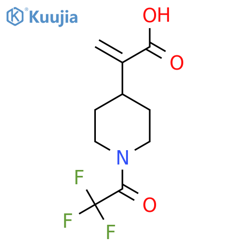 2-1-(2,2,2-trifluoroacetyl)piperidin-4-ylprop-2-enoic acid structure