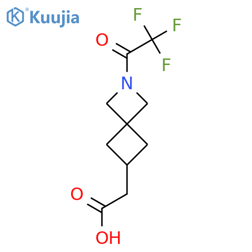 2-2-(trifluoroacetyl)-2-azaspiro3.3heptan-6-ylacetic acid structure