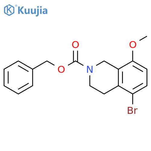 Benzyl 5-bromo-8-methoxy-1,2,3,4-tetrahydroisoquinoline-2-carboxylate structure